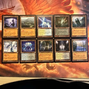 MTG 10 x Retro Frame Land Lot Commander: The Brothers' War Near-Mint!! - Picture 1 of 11