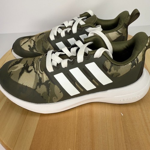 Adidas sneaker da corsa sportive unisex giovani verdi Fortarun 2.0 Cloudfoam taglia 3 5