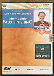 NEW Karl Heinz Meschbach Intermediate Faux Finishing Art instructor DVD 2-Hours - Foto 1 di 2
