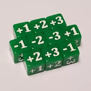 10x Green Micro CCG Stats and Damage Modifier Dice for Disney Lorcana MTG & More - Picture 1 of 6