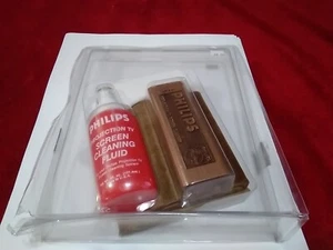 Philips Projection TV Nettoyeur d'écran Vintage Poignée Bois Set - Photo 1/5