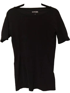 Yoga Shirt Active Gym Haven Collective Women's Top Stretch Knit Size 1 Black - Bild 1 von 7