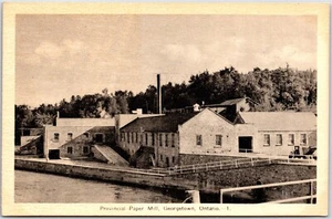 Postcard Georgetown Ontario c1930s Provincial Paper Mill Halton Region - Picture 1 of 2