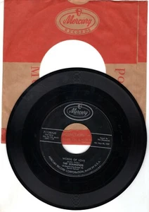 THE DIAMONDS Words Of Love / Don't Say Goodbye MERCURY 1957 Doo Wop 71128 45 7" - Picture 1 of 2