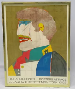RARE FRAMED RICHARD LINDNER POSTERS AT PACE "PROFILE" LITHO POSTER - Picture 1 of 5