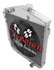 4 Row Pr Champion Radiator W/ 16" Fan For 1943 - 1948 Chevy Cars Chevy V8 Conv