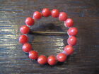 prächtige Jugendstil Brosche Rote Koralle als Kranz Korallen Perlen wunderschön