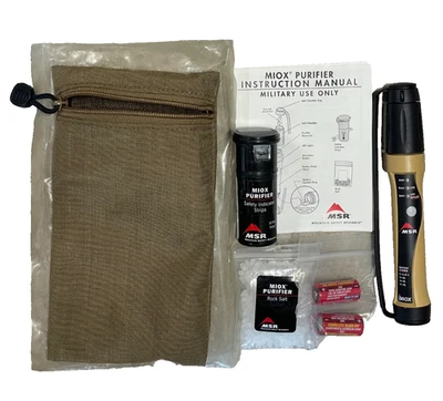 Purificador de agua portátil MSR MIOX militar de EE. UU. Foto 1 de 4