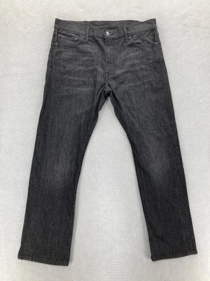 Pantalones de mezclilla elásticos rectos ajustados negros carbón 33x30 Levis 513 para hombre Foto 1 de 4