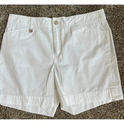 Pantalones Cortos Chinos Ralph Lauren Blancos Golf Informales Clásicos Talla 8 Foto 1 de 4