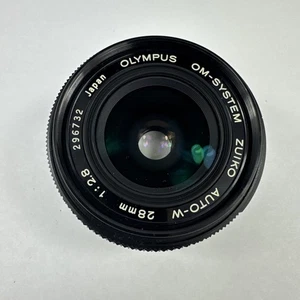 Near MINT Olympus OM-System Zuiko Auto-W 28mm f/2.8 MF Lens from JAPAN - Picture 1 of 12