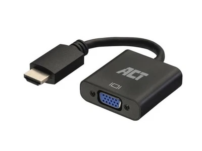 ACT Câble adaptateur HDMI mâle vers VGA femelle, avec audio - 0.15 m - Photo 1/4