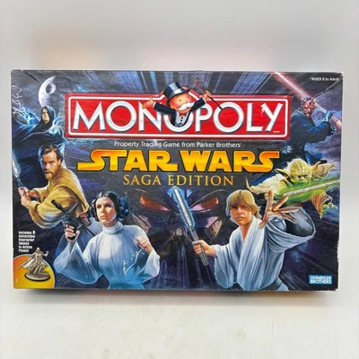 Monopoly Star Wars Saga Edition COMPLETE Parker Brothers 2005 Collectible Tokens - Image 1 of 4