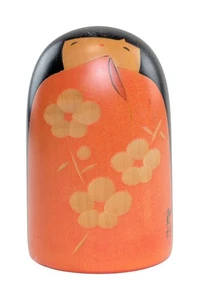 4.3" Egg-shaped Usaburo Creative Kokeshi - Japanese Handmade Sosaku Wooden Doll - Picture 1 of 20