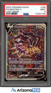 Pokemon 2022 Giratina V 186/196 Alt Art Lost Origin PSA 9 - Picture 1 of 3