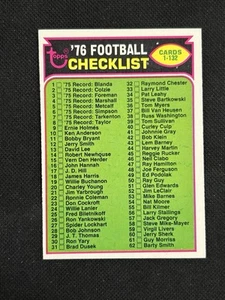 1976 Topps Football #67 Checklist NM Unmarked *382 - Picture 1 of 2