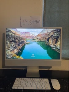 2021 Apple iMac 24" M1 8GB RAM 256GB SSD Silver - Picture 1 of 5