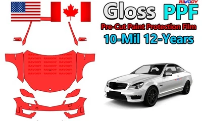  PPF Paint Protection Film For Mercedes-Benz C 63 AMG Coupe-Saloon 2012-2015 Foto 1 de 4