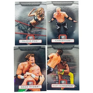 2010 Topps Platinum WWE Christian Zack Ryder Alicia Fox Kofi Kingston Card Lot - Picture 1 of 20