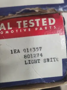 NOS Seal Tested Jeep Headlight Switch 916357 475, 6-226 Wagon, Truck FC150, 170 - Picture 1 of 3