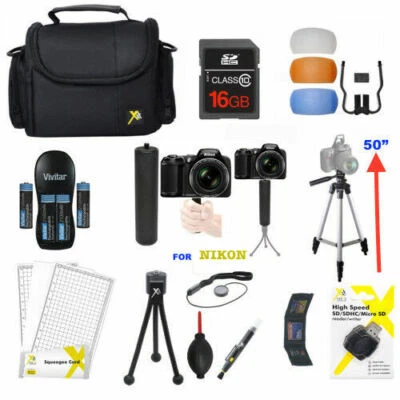 VIVITAR/XIT FOR NIKON 16GB Accessories Kit for Nikon Coolpix B700, B500, L840, L340, L830, L330, L320