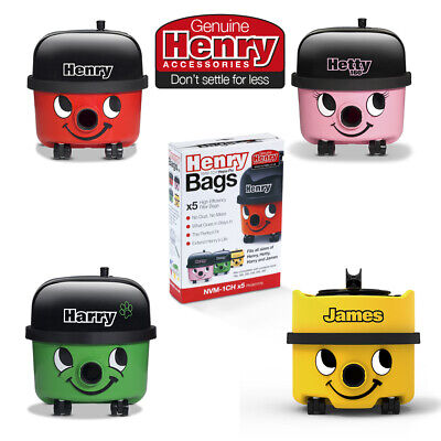 Henry Hoover Bags Hetty Cleaner Hepa Numatic HEPAFLO NVM-1CH 604015 X 4 • 6.37£