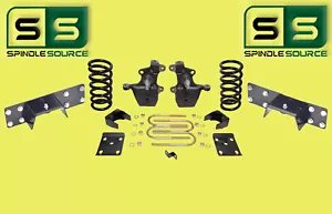 4" / 6" Drop Kit Spindles Coils Axle Flip C-Notch Fits 97-03 Ford F-150 V6 2WD - Bild 1 von 1