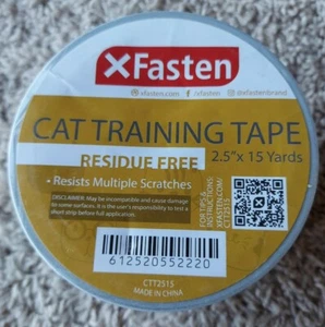 Cinta disuasora antiarañazos XFasten gato perro entrenamiento cinta de doble cara 2,5"x45' 1 rollo - Imagen 1 de 4
