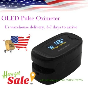 CONTEC Pulse Oximeter CMS50NA SpO2 and Pulse Rate Blood Oxymeter BlACK - Picture 1 of 11