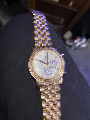 IceTime LEGACY Yellow 40mm Men's Yellow Gold Steel Watch Iced 0.10ct Diamonds - Image 1 of 2