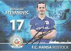 Aleksandar Stevanovic / Autogrammkarte Hansa Rostock / Saison 2015-2016