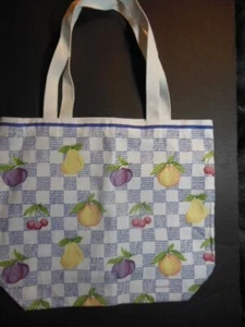 NEW, Handcrafted PFALTZGRAFF Fruits Tote Bag, 100% cotton - Picture 1 of 4