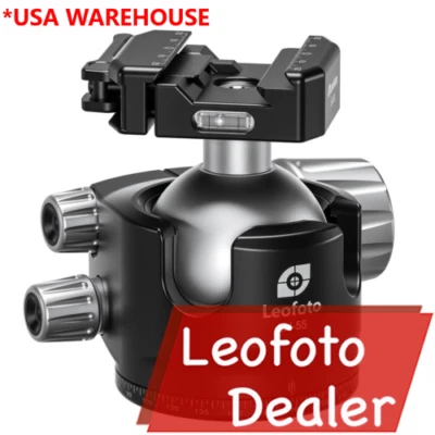Leofoto LH-55LSC Lever-Control Hybrid Clamp Ballhead/Arca+Picatinny - Image 1 of 4