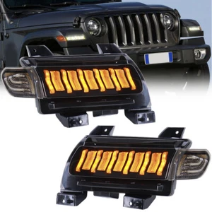 LED Fender Turn Signal Lights for Jeep Wrangler JL Gladiator Rubicon 2018-2025 - Bild 1 von 9