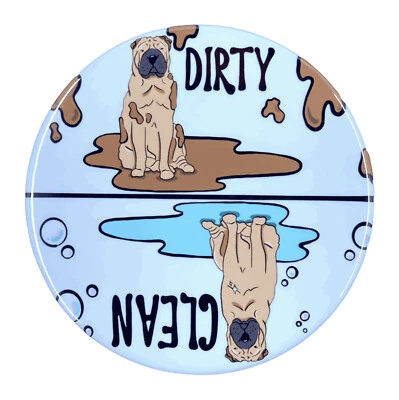 Fawn Shar Pei Perro Lavavajillas Imán Cocina Decoración Regalo y Limpieza Accesorios Foto 1 de 4