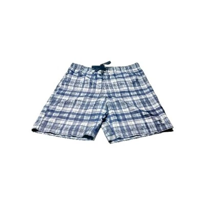 Bañador Izod Hombre Talla Mediana Azul Blanco Cuadros SIN FORRO Leer Descripción Foto 1 de 4