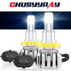 H11 LED Headlight Super Bright Bulbs Kit 8000K White 330000LM High/Low Beam - Picture 1 of 13