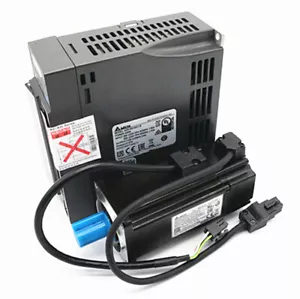 200w 3000 giri/min 0,64 Nm DELTA AC kit driver servomotore ECMA-C10602RS+ASD-A2-0221-M - Foto 1 di 3
