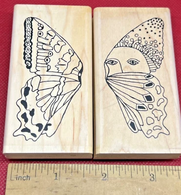 Paula Best ALA MARIPOSA CONJUNTO DE 2 PARTES de estampillas de goma ¡EXTREMADAMENTE RARAS! ¡Envío rápido! Foto 1 de 4