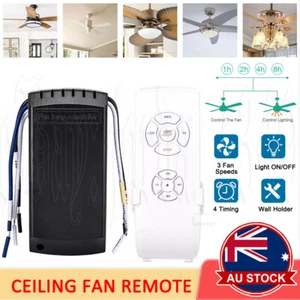 Universal Ceiling Fan Remote Lamp Light Wireless Timer Receiver Control Tool AU - Picture 1 of 12