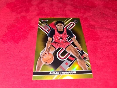 2023 TOPPS FINEST OVERTIME CARD OF AUSAR THOMPSON GOLD 06/50 DETROIT PISTONS - Image 1 of 2