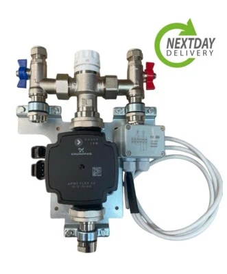 Underfloor Heating Grundfos Single Zone/Room Manifold Pump Mixing Blending Valve - Image 1 of 3