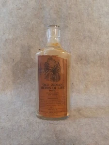 Vintage Clear Glass Medicine Bottle Old Indian Herbs of Life Tonic Savannah GA - Picture 1 of 17