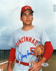 BOLD BEAUTIFUL AUTO! Johnny Bench Signed Autographed 8x10 Baseball Photo PSA! - Picture 1 of 1