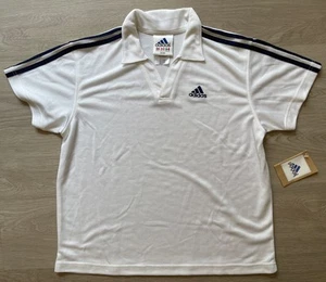 Vintage 90s Adidas Polo Shirt Women’s Size XL White B1 - Picture 1 of 12