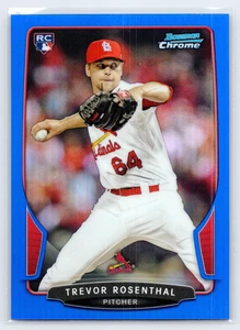 2013 Bowman Chrome Blue Refractor #'d/250 Trevor Rosenthal #139 Rookie RC SP - Picture 1 of 3