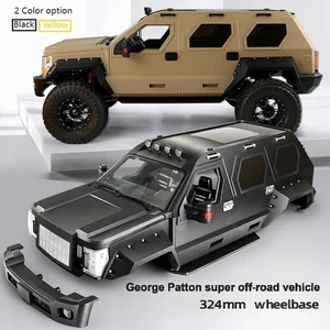 ​1/10 Scale George Patton Style Hard Crawler Body Shell for TRX4 SCX10 - Picture 1 of 10