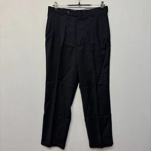 Pantalones de franela de cachemir de lana Nautica vintage para hombre talla 32x32 plisados D050-11 nuevos con etiquetas - Imagen 1 de 19