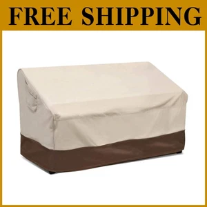 Large Deep Patio Furniture Cover, Heavy Duty, Beige/Brown - Picture 1 of 10