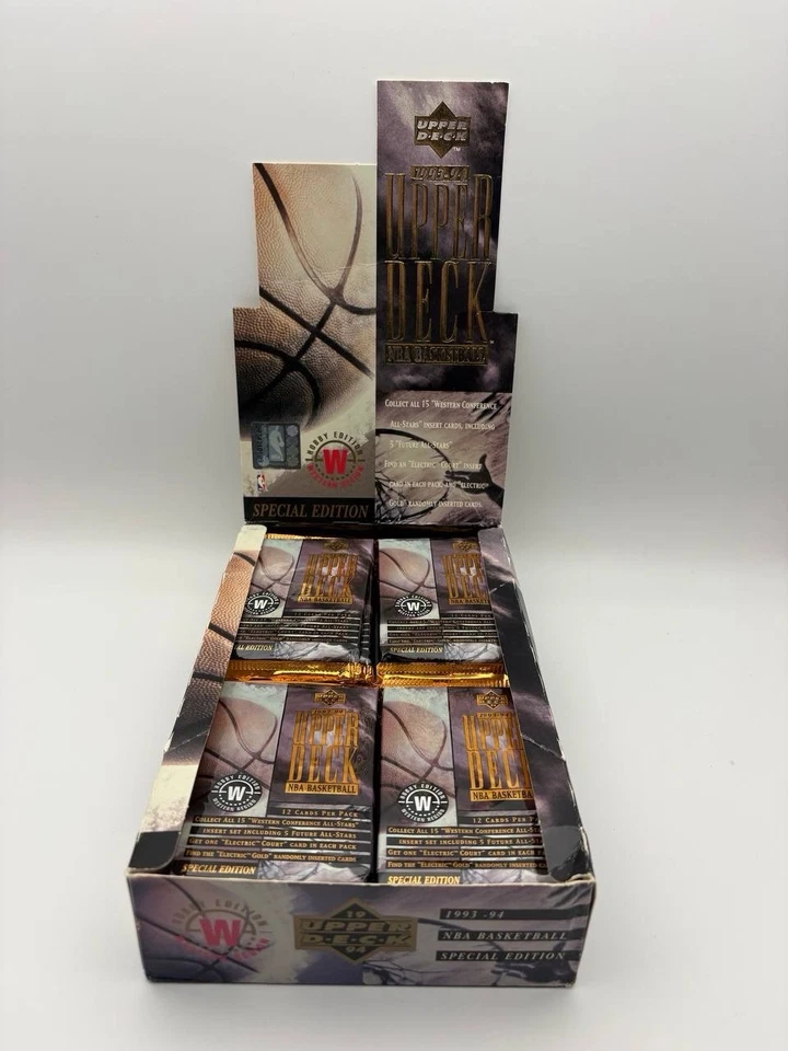 Caja de baloncesto UD edición especial región occidental 1993-94 abierta 32 paquetes Foto 1 de 4